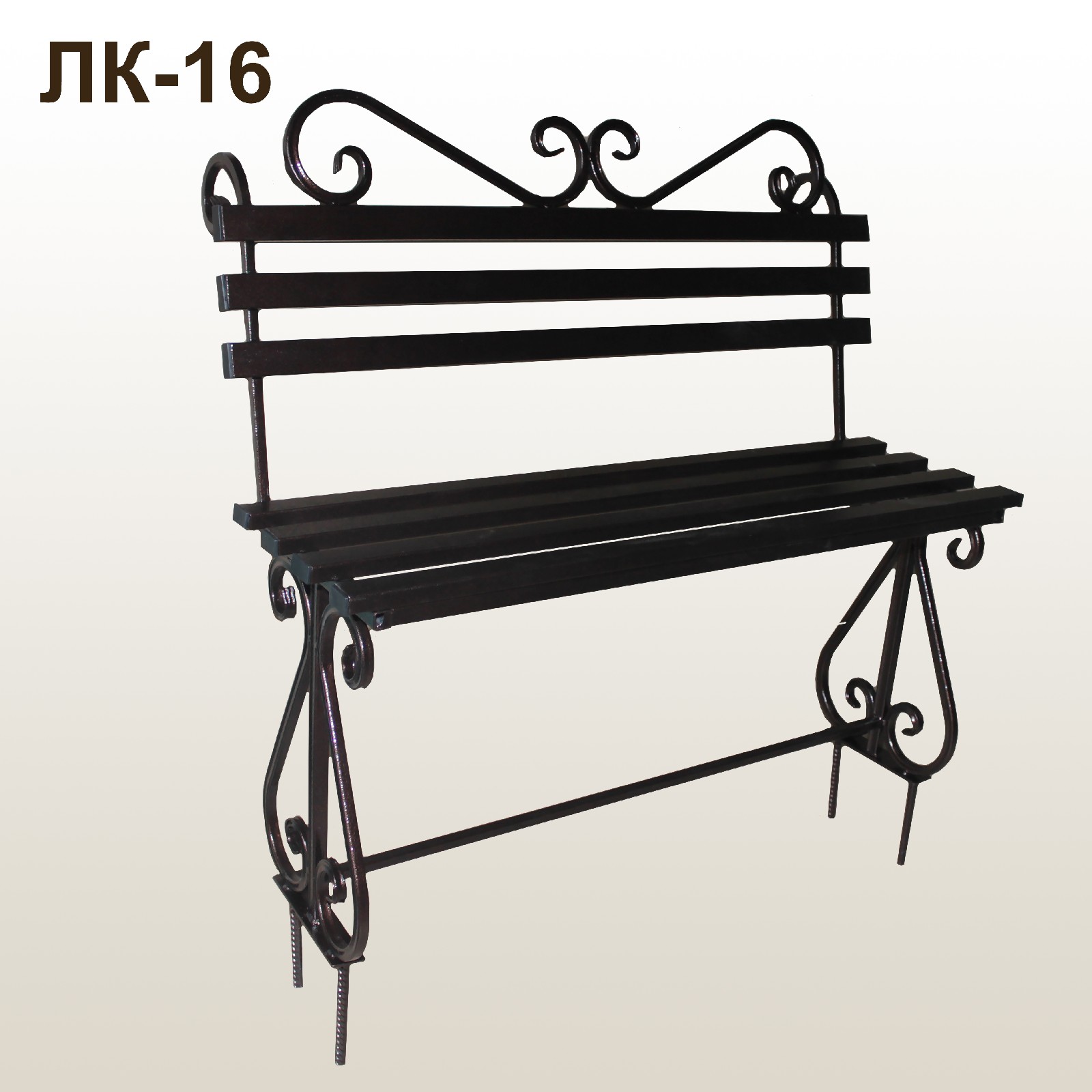 Лавка кованая ЛК-16 Медь