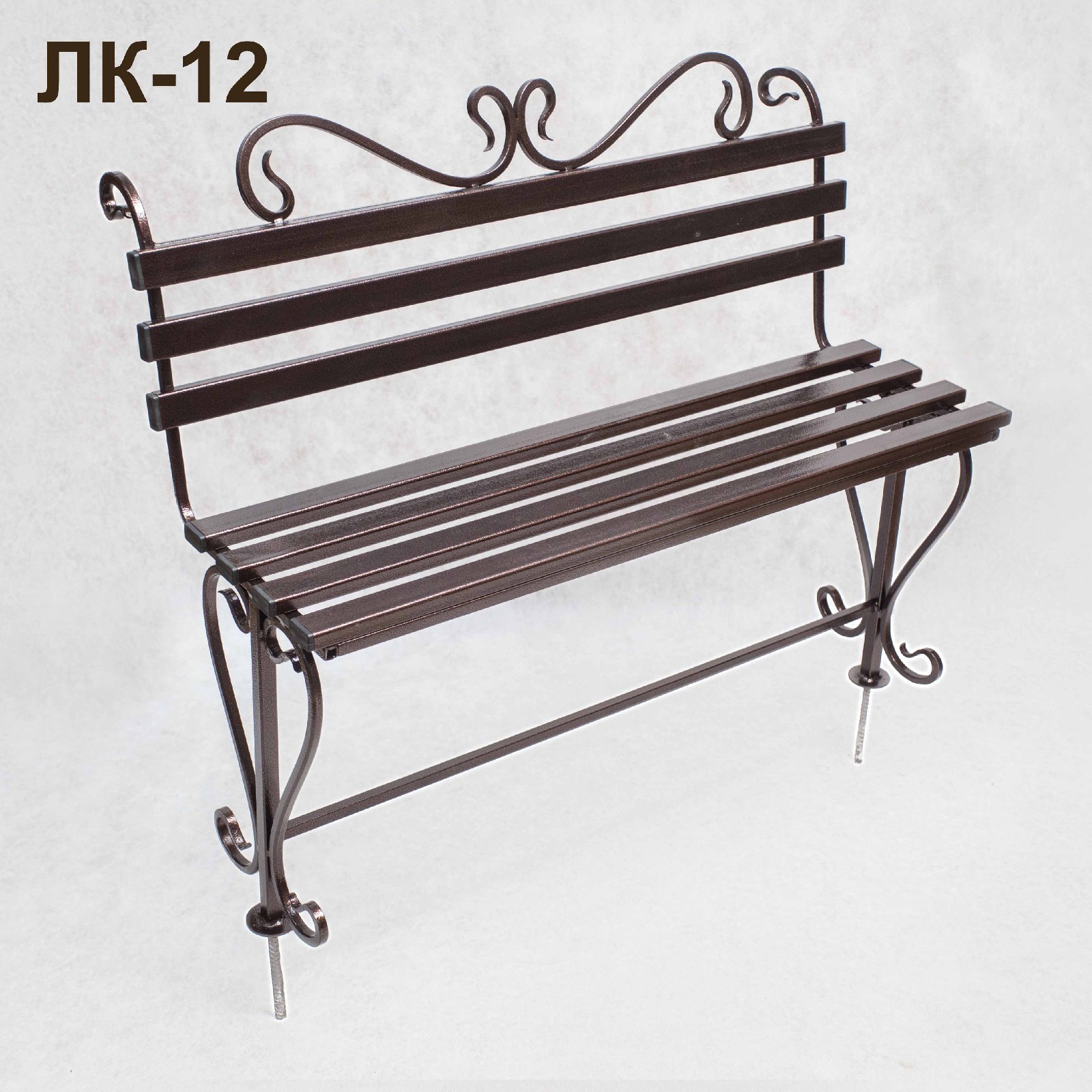 Лавка кованая ЛК-12 Медь