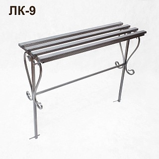 Лавка кованая ЛК-9 Чёрное серебро