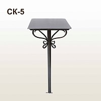 Стол кованый СК-5 Черное серебро