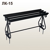 Лавка кованая ЛК-15 Чёрное серебро