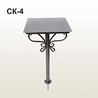 Стол кованый СК-4 Черное серебро